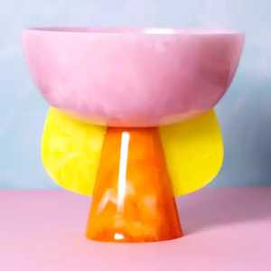 Tazón Blanco de Resina de la Más Alta Calidad, Ecológico, Hecho a Mano, para Decoración y Servicio de Alimentos en Bodas, Restaurantes, Hoteles y Hogares - Product Image 1