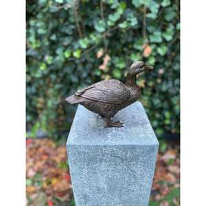 Escultura de Pato de Bronce a Precio de Mayoreo, Figura de Pájaro Antigua para Decoración de Mesa o Encimera - Product Image 1