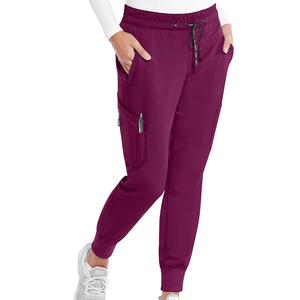 Uniformes Médicos de Hospital de Alta Calidad al por Mayor, Conjunto de Uniformes Quirúrgicos Personalizados, Lisos, para Mujer, Cintura Elástica, Múltiples Bolsillos, Corte Ajustado y Largo - Product Image 1