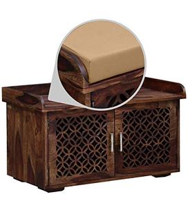 Meuble à chaussures en bois de Sheesham - Déjà assemblé - Rangement pour chaussures pour la maison/entrée/hall/organisateur/support pour la maison - Product Image 4