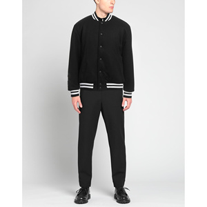 Blouson de baseball unisexe personnalisé style universitaire, grande taille, léger, coupe ample, col montant, 100 % coton - Product Image 2
