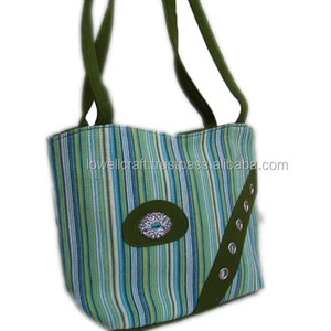 Nouveau sac fourre-tout en toile rayée tendance pour femmes, sac à main de luxe de haute qualité, sac à bandoulière et sac à main élégant - Product Image 2