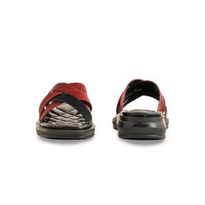 Sandalias informales con tacón granate para mujer Softy CL5476 - Product Image 2