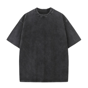 Camiseta Verde Lisa Oversize para Hombre, Manga Corta, Cuello Redondo, Casual, 100% Algodón, Tejido de Punto, Diseño Liso, OEM ODM - Product Image 4
