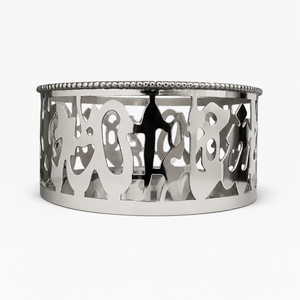 Bol à chocolat rond décoratif en argent avec base en forme de branche d'arbre, accessoires pour chocolat personnalisables, tailles personnalisées, couleur disponible - Product Image 5