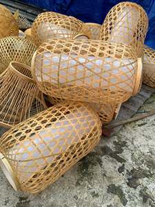 Traditional Style Pendant Light Bamboo <b>Lamp</b> Shape for Decoration <b>Kitchen</b>/Living/Restaurant Multi-Designed and Customized - Product Image 2