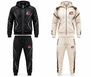 Chándal con Capucha para Hombre LONG MISSION, Manga Larga, Cordón Ajustable, Bolsillos Laterales, Diseño Deportivo Transpirable, Ropa de Otoño, 100% Algodón - Product Image 6
