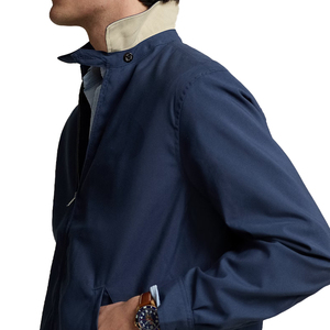 Veste coupe-vent légère pour homme Premium Bi Swing Navy, style classique OEM personnalisé, pour le golf, le streetwear décontracté, vêtement d'extérieur d'automne, en microfibre - Product Image 6