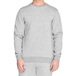 Sweat-shirt en molleton uni à manches longues pour hommes Hiver Confort ultime et chaud avec impression numérique Teint uni - Product Image 2