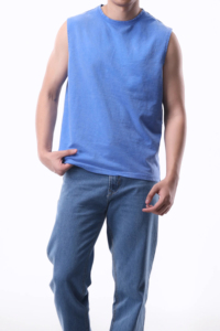 Custom Solid Anti-Wrinkle Formal Sleeveless Tank Top for Men High Quality Gym Sport 100% <b>Polyester</b> Half Sleeve Summer <b>Shirts</b> - Product Image 2