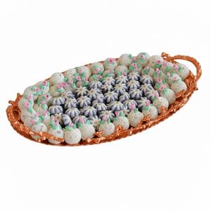 Plateau à chocolat en métal rose gold de qualité supérieure, pour servir des bonbons et des desserts, idéal pour les hôtels, les restaurants, les fêtes et la maison. - Product Image 3