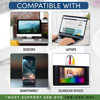 Unidades Flash USB 3.2 de 64 GB, Paquete de 6, Conectores USB-A y USB-C Duales, Almacenamiento de Datos de Alta Velocidad para PC y Teléfono Inteligente