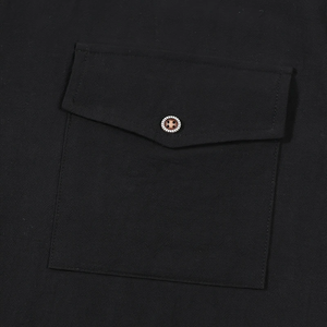 Men's Linen Casual Short Sleeve <b>Shirt</b> Lapel Collar <b>Button</b> Lightweight Breathable Summer Daily Beach Vacation Work <b>Shirt</b> for Men - Product Image 4