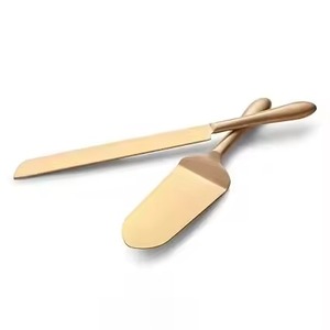 Premium <b>Cake</b> Cutting Set Metal <b>Cake</b> <b>Server</b> and Knife for Wedding Banquet and Celebration Tables - Product Image 5