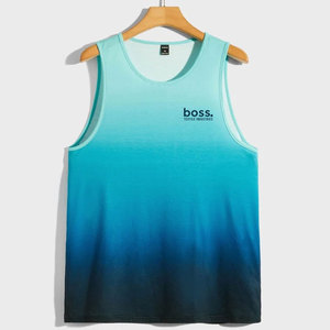 ราคาขายส่ง เสื้อกล้ามผู้ชายแบบใหม่ สั่งทำได้ ผ้าถัก สวมใส่สบาย แห้งเร็ว เป็นมิตรกับสิ่งแวดล้อม น้ำหนักเบา เหมาะสำหรับเล่นกีฬา - Product Image 1