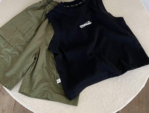 Débardeur décontracté uni 100 % coton sans manches, écologique et à séchage rapide pour garçons et petites filles - Product Image 4