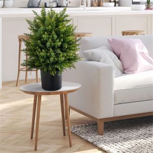 Set di 2 Alberi di Palma Artificiali Realistici in PE/PVC da 21,5 Pollici, Decorazioni per Matrimoni all'Aperto - Product Image 6