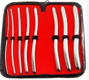 Juego de Dilatadores Hegar Manuales de Alta Calidad, Certificados CE, de Acero Inoxidable Alemán, de 4 mm a 18 mm, para Procedimientos Ginecológicos - Product Image 1