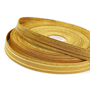 Bande de tissu décorative de haute qualité, 1/2 pouce, à double rayure, en or et argent, 5 yards, rouleau de 27 yards, pour couture et vêtements - Product Image 5