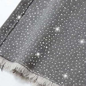 Nouvelle Collection Tendance : Short en Jean Décontracté pour Homme, Style Urbain Estival, Respirant et de Qualité Supérieure, avec Strass - Product Image 6