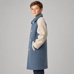 <b>Kids</b> Woolen <b>Coat</b> Comfortable Cold Weather Outerwear for <b>Winter</b> Season Customized Design High Quality Custom Brand OEM Service - Product Image 2