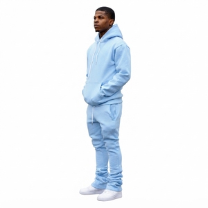 Ensemble de survêtement homme personnalisé délavé à l'acide, veste et pantalon vintage, tissu mélange de coton, coupe décontractée, streetwear moderne, vente en gros OEM - Product Image 6