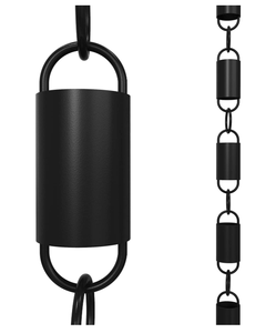 Cadena de Lluvia Cilíndrica de Lujo Hecha a Mano, Cadena de Drenaje de Agua Decorativa de Metal Impermeable para Jardín, Techo y Uso en Exteriores del Hogar - Product Image 4