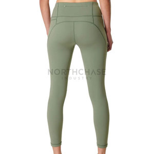 Leggings de sport pour femmes de haute qualité, sur mesure, sans couture, taille élastique, respirants, séchage rapide, en spandex et polyester - Product Image 2