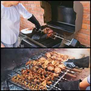 Guantes de seguridad, guantes de trabajo resistentes a cortes, guantes de cuero de vaca - Product Image 5