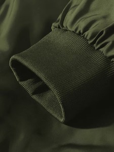 Vêtements pour hommes sur mesure, veste en satin de haute qualité, prix de gros, manteau pour hommes, fermeture éclair décontractée, col rabattu - Product Image 4