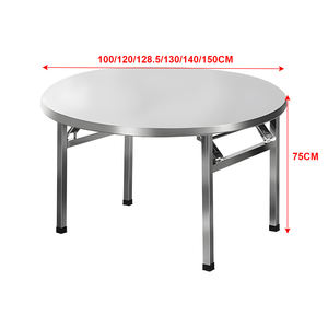 Table pliante en acier inoxydable <span class=keywords><strong>pour</strong></span> la maison, la <span class=keywords><strong>location</strong></span>, la salle à manger, les barbecues et les stands – Mobilier d'extérieur au design minimaliste - Product Image 6