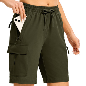 Shorts cargo décontractés pour femmes de haute qualité, multi-poches, confortables, coupe décontractée, pour l'été, vêtements d'extérieur, shorts cargo pour femmes - Product Image 6