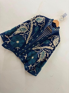 Wholesale Boho <b>Hippie</b> Suzani Velvet <b>Jacket</b> Embroidered Winter Coat Artisan Ethnic Kimono Outerwear for Women - Product Image 3