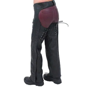 Western Cowboy <b>Chap</b> Fringes Horse <b>Riding</b> Cowhide Leather Pants Horse <b>Riding</b> <b>Chaps</b> Black Color Leather <b>Chaps</b> for Unisex Wear - Product Image 4