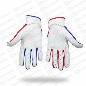 Guantes de béisbol de puño corto profesional superventas Nuevo guante de bateo deportivo de cuero genuino con puño de bateo suave - Product Image 2