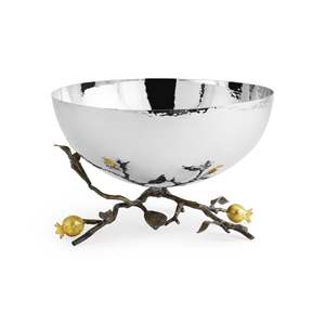 Cuenco de lujo moderno chapado en oro pulido para servir dátiles y frutos secos, con soporte estilo pluma, de acero inoxidable, regalos empresariales desechables - Product Image 6