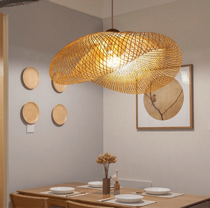 Luminaire suspendu en rotin tissé à la main pour restaurants, cafés, complexes hôteliers et projets d'éclairage intérieur personnalisés Vietnam - Product Image 4