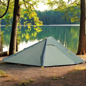 Tenda ultraleggera a doppio strato portatile singola <span class=keywords><strong>attrezzatura</strong></span> da <span class=keywords><strong>campeggio</strong></span> Multiplayer per escursioni all'aperto in poliestere - Product Image 5