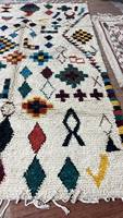 Handmade Wool Moroccan Rug Solid Color Berber Shaggy Tribal Area Carpet Hand Knotted Modern Non-Slip Washable Extra Thick Medium
