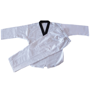 Uniforme de Taekwondo en polyester/coton extensible de couleur personnalisée OEM pour ITF Corée, vente en gros - Product Image 2
