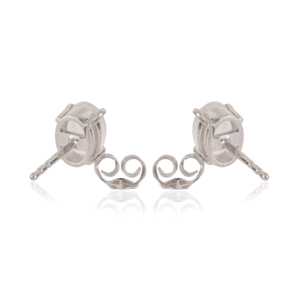 Handmade Stunning Rose Quartz Stone 925 Sterling <b>Silver</b> Minimal Design <b>Stud</b> <b>Earrings</b> For Women's Fine Jewelry - Product Image 6