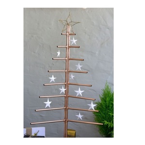 Modern design copper plated Handmade ideal size christmas <b>tree</b> <b>ornament</b> with a beautiful glittery copper finish designed - Product Image 1