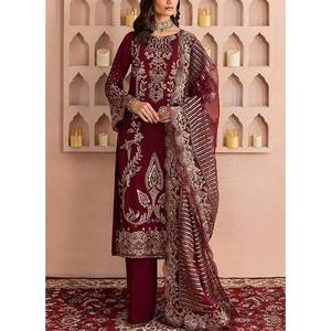Stylish Ethnic Style Summer Salwar Kameez Pakistani Women's <b>Printed</b> for Swiss Cotton/Lawn Dress <b>Islamic</b> Clothing for Ladies - Product Image 3