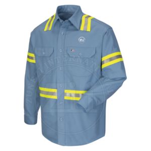 Chemise FR à manches longues pour hommes, boutons-pression, marque personnalisée, sécurité soudeur, 100 % coton, résistante aux flammes, vente chaude, sur mesure, pour le soudage et la protection incendie - Product Image 5