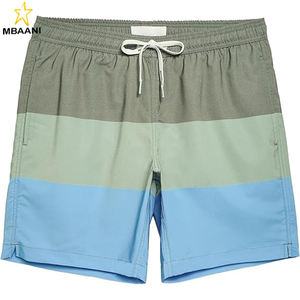 กางเกงว่ายน้ำผู้ชายแบบยืดได้ 7 นิ้ว แห้งเร็ว มีซับในตาข่าย ชุดว่ายน้ำ - Product Image 1