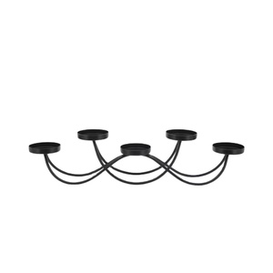 Home Decoration Nordic Iron Metal Tealight Candle Holder <b>Black</b> Color for Home Decoration Candle Stand - Product Image 1
