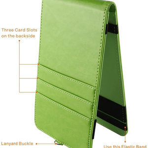 Porte-cartes de golf en cuir véritable et cuir PU aux couleurs uniques, avec logo personnalisé, pour les sports de plein air - Product Image 3