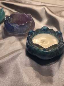 Molde de silicona de resina para portavelas de té con forma de loto, molde de resina para candelabro de flores, herramientas para pasteles - Product Image 2