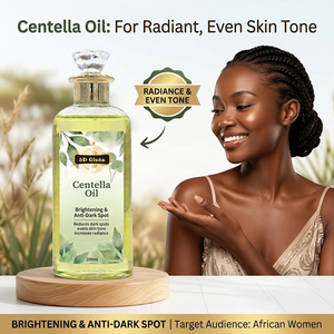 Huile Corporelle Éclaircissante 5D GLUTA Centella Gluta pour Peaux Foncées – Boost d'Éclat Naturel, Anti-Taches, Format Familial – Spécial <span class=keywords><strong>Afrique</strong></span> - Product Image 1