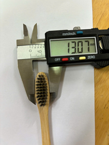 Brosse à dents en bambou naturel écologique, vente en gros, logo personnalisé, brosses à dents en bois de bambou - Product Image 3